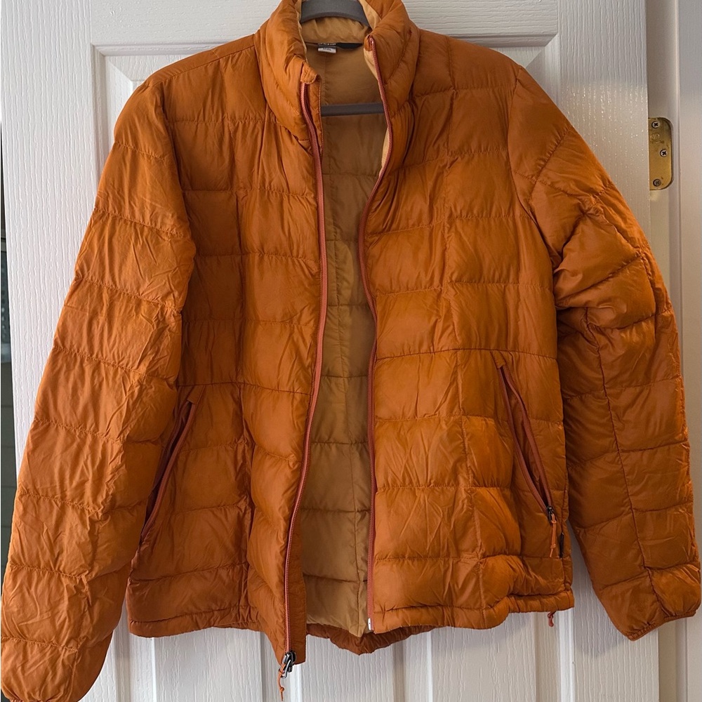 Womens REI Orange Puffer Jacket